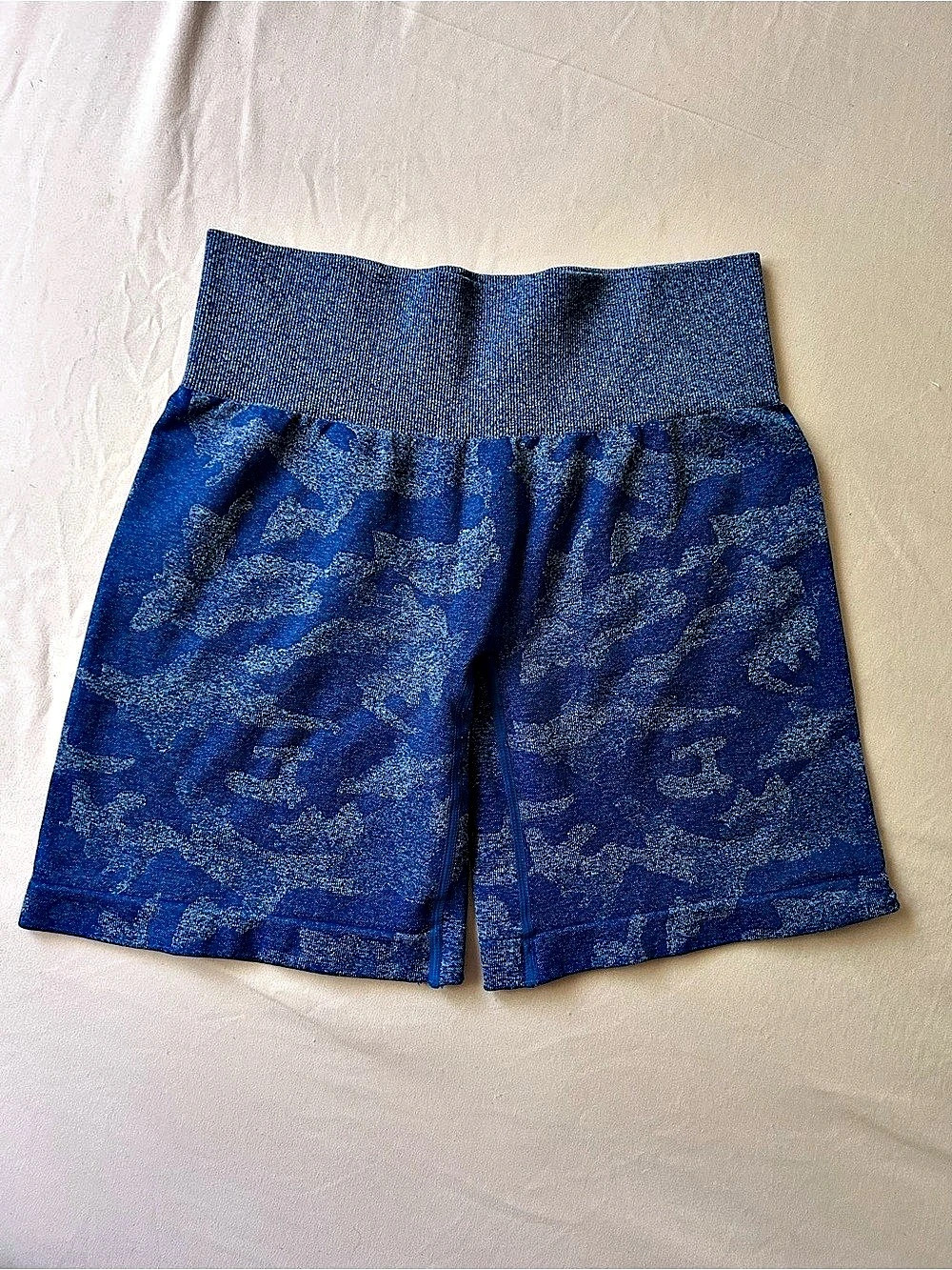 NVGTN Camo Seamless Blue Camo Bike Shorts